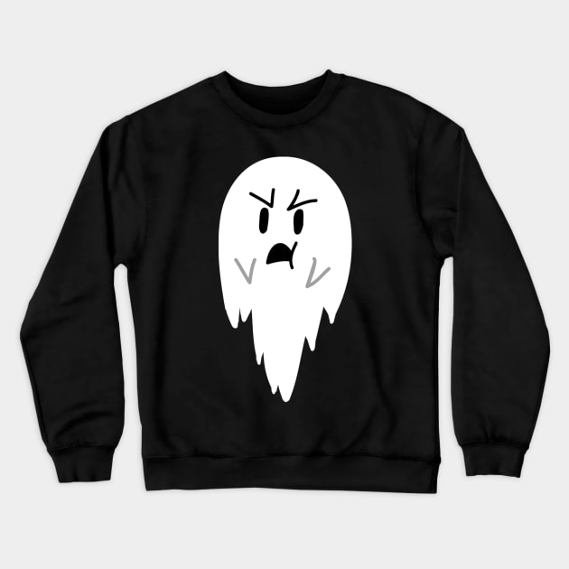 Pouty Ghost Crewneck Sweatshirt by saradaboru